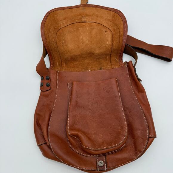 Patricia Nash Heritage Barcelona Saddle Bag Brown Leather Western Boho Purse - Picture 3 of 7